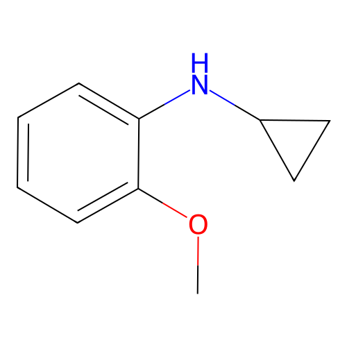 N-Cyclopropyl-2-methoxybenzenamine structure