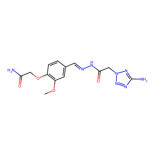 C13H16N8O4 structure