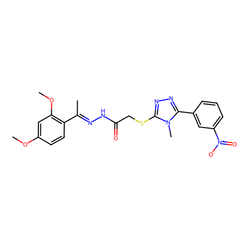 C21H22N6O5S structure