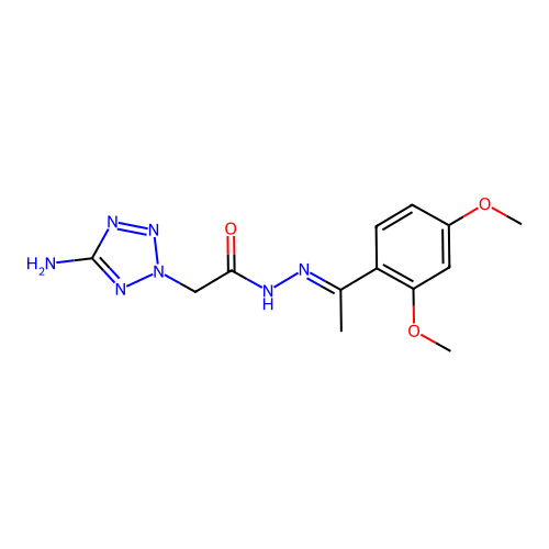 C13H17N7O3 structure