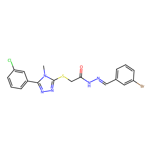 C18H15BrClN5OS structure