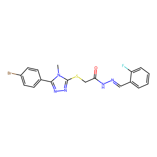 C18H15BrFN5OS structure