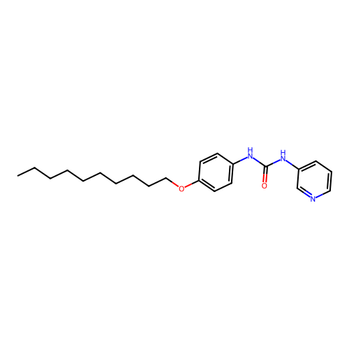 1-[4-(Decyloxy)phenyl]-3-pyridin-3-ylurea structure