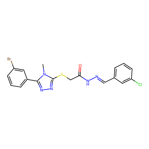C18H15BrClN5OS structure