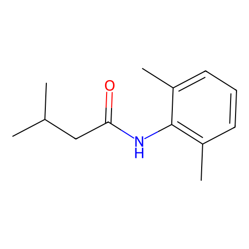 N-(2,6-dimethylphenyl)-3-methylbutanamide structure