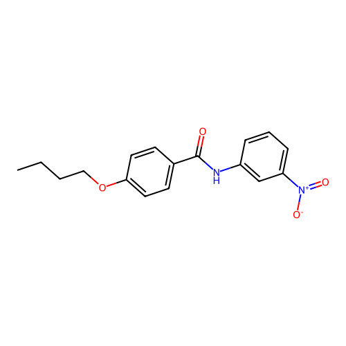 4-butoxy-N-(3-nitrophenyl)benzamide structure