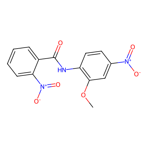 N-(2-methoxy-4-nitrophenyl)-2-nitrobenzamide structure