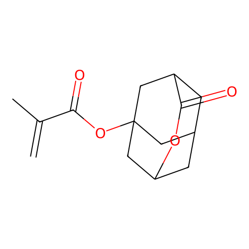 5-Oxo-4-oxatricyclo[4.3.1.13,8]undecan-1-yl methacrylate structure