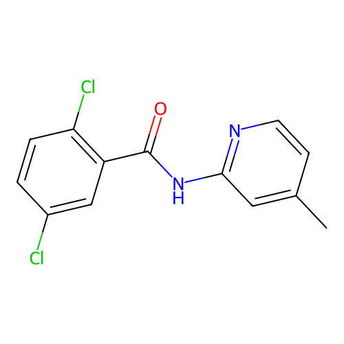 2,5-dichloro-N-(4-methylpyridin-2-yl)benzamide structure