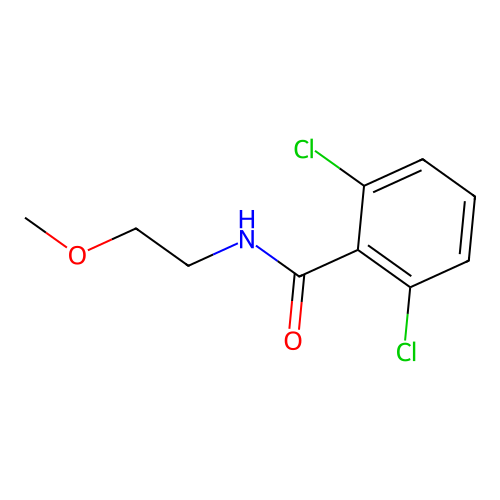 2,6-dichloro-N-(2-methoxyethyl)benzamide structure