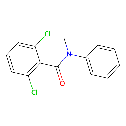 2,6-dichloro-N-methyl-N-phenylbenzamide structure