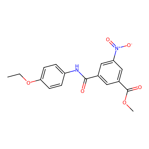 Methyl 3-[(4-ethoxyphenyl)carbamoyl]-5-nitrobenzoate structure