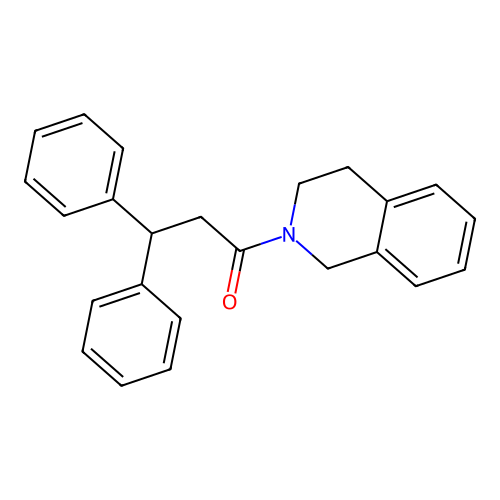 1-(3,4-dihydroisoquinolin-2(1H)-yl)-3,3-diphenylpropan-1-one structure