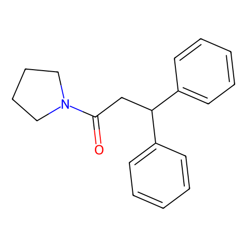 3,3-Diphenyl-1-(pyrrolidin-1-yl)propan-1-one structure