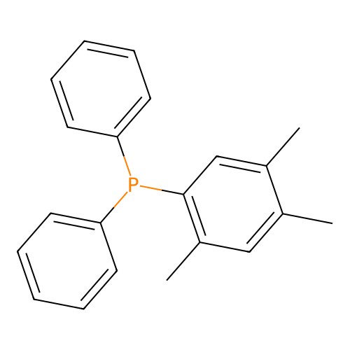 (2,4,5-Trimethylphenyl)diphenylphosphane structure