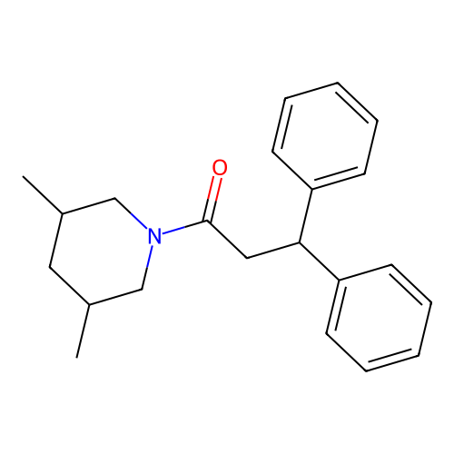 1-(3,5-Dimethylpiperidin-1-yl)-3,3-diphenylpropan-1-one structure