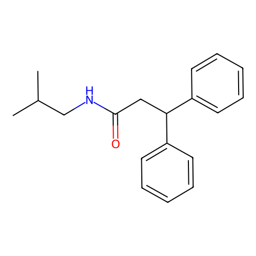 N-异丁基-3,3-二苯基丙酰胺 structure