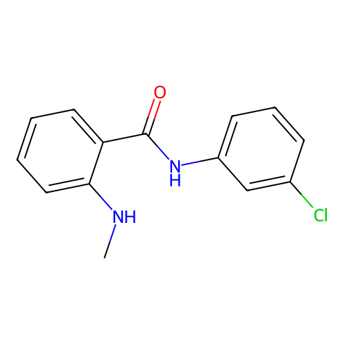 N-(3-chlorophenyl)-2-(methylamino)benzamide structure