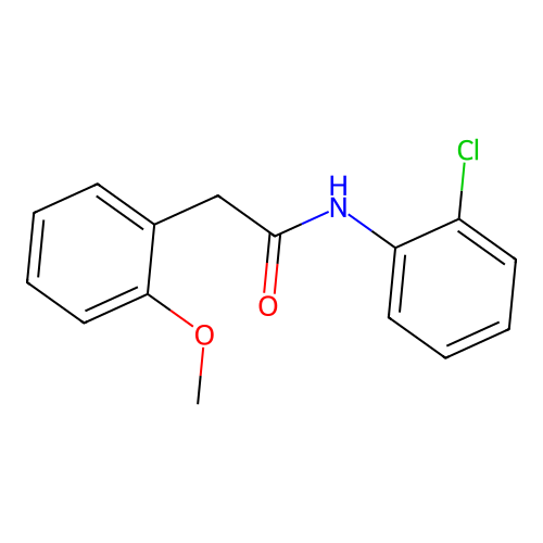 N-(2-chlorophenyl)-2-(2-methoxyphenyl)acetamide structure