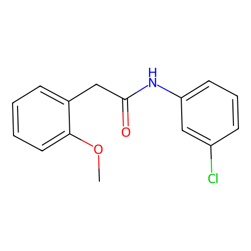 N-(3-氯苯基)-2-(2-甲氧基苯基)乙酰胺 structure