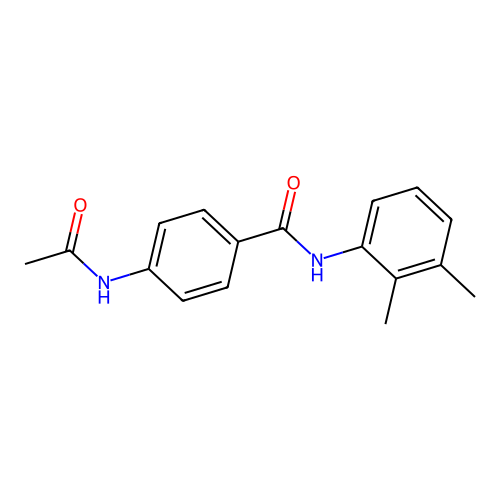 4-(acetylamino)-N-(2,3-dimethylphenyl)benzamide structure