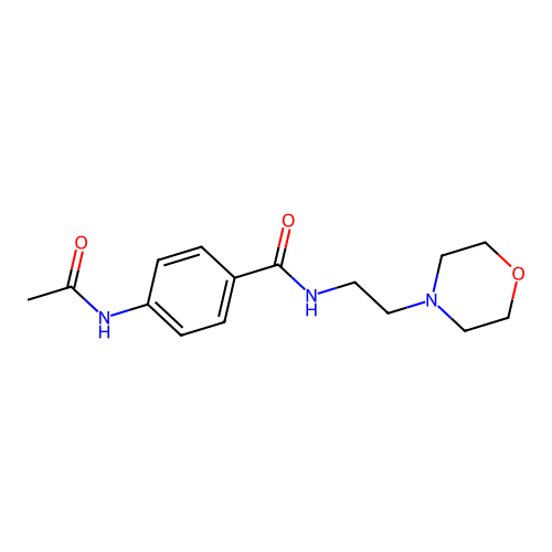 4-乙酰氨基-N-(2-吗啉-4-基乙基)苯甲酰胺 structure