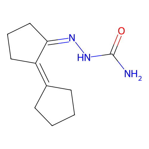 [(Z)-(2-cyclopentylidenecyclopentylidene)amino]urea structure