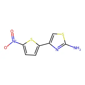 4-(5-Nitro-2-thienyl)-2-thiazolamine structure