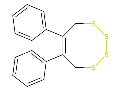6,7-Diphenyl-5,8-dihydrotetrathiocine structure
