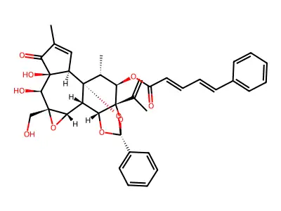欧瑞香素 structure