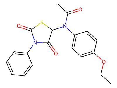 N-(2,4-dioxo-3-phenyl-1,3-thiazolidin-5-yl)-N-(4-ethoxyphenyl)acetamide structure