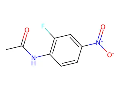 N-(2-fluoro-4-nitrophenyl)acetamide structure