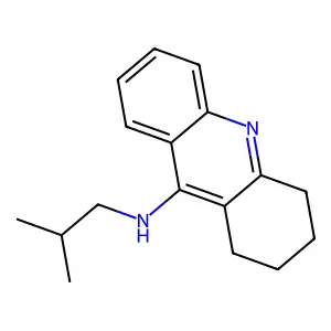 9-Acridinamine, 1,2,3,4-tetrahydro-N-(2-methylpropyl)- structure