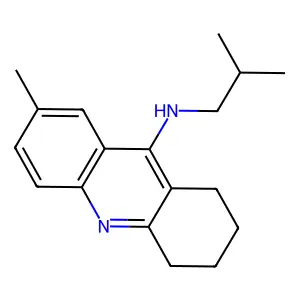 9-Acridinamine, 1,2,3,4-tetrahydro-7-methyl-N-(2-methylpropyl)- structure