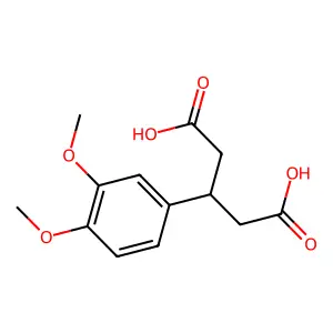 3-(3,4-Dimethoxyphenyl)pentanedioic acid structure