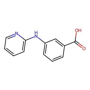3-(吡啶-2-基氨基)苯甲酸 structure