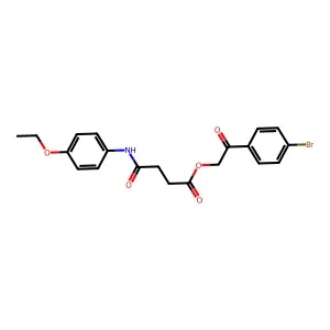 2-(4-Bromophenyl)-2-oxoethyl 4-(4-ethoxyanilino)-4-oxobutanoate structure