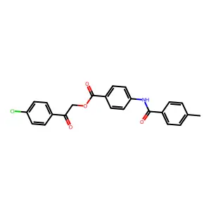 2-(4-Chlorophenyl)-2-oxoethyl 4-[(4-methylbenzoyl)amino]benzoate structure