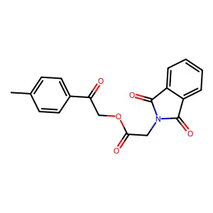 2-Oxo-2-(p-tolyl)ethyl 2-(1,3-dioxoisoindolin-2-yl)acetate structure