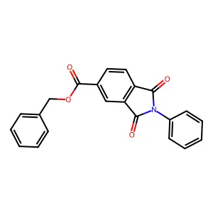 Benzyl 1,3-dioxo-2-phenylisoindole-5-carboxylate structure