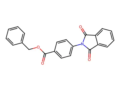benzyl 4-(1,3-dioxo-1,3-dihydro-2H-isoindol-2-yl)benzoate structure