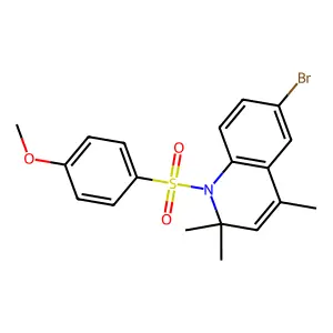6-Bromo-1-[(4-methoxyphenyl)sulfonyl]-2,2,4-trimethyl-1,2-dihydroquinoline structure