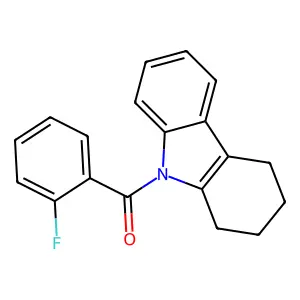 9-(2-fluorobenzoyl)-2,3,4,9-tetrahydro-1H-carbazole structure