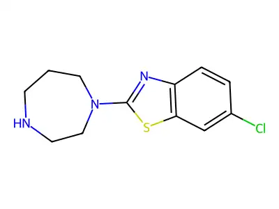 6-Chloro-2-(1,4-diazepan-1-yl)-1,3-benzothiazole structure
