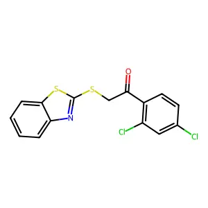 2-(1,3-Benzothiazol-2-ylsulfanyl)-1-(2,4-dichlorophenyl)ethanone structure