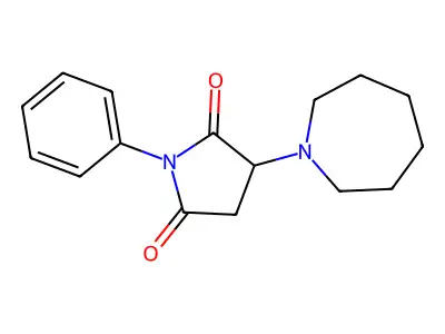 3-Azepan-1-yl-1-phenylpyrrolidine-2,5-dione structure
