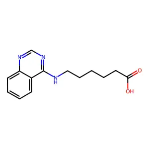 6-(Quinazolin-4-ylamino)hexanoic acid structure