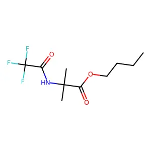 Butyl N-(trifluoroacetyl)-alpha-aminoisobutyrate structure