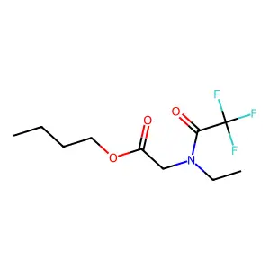 Butyl N-(trifluoroacetyl)-N-ethylglycinate structure