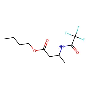 Butyl N-(trifluoroacetyl)-beta-aminobutyrate structure